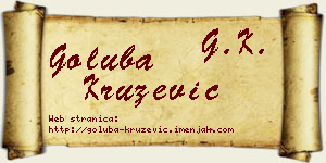 Goluba Kružević vizit kartica